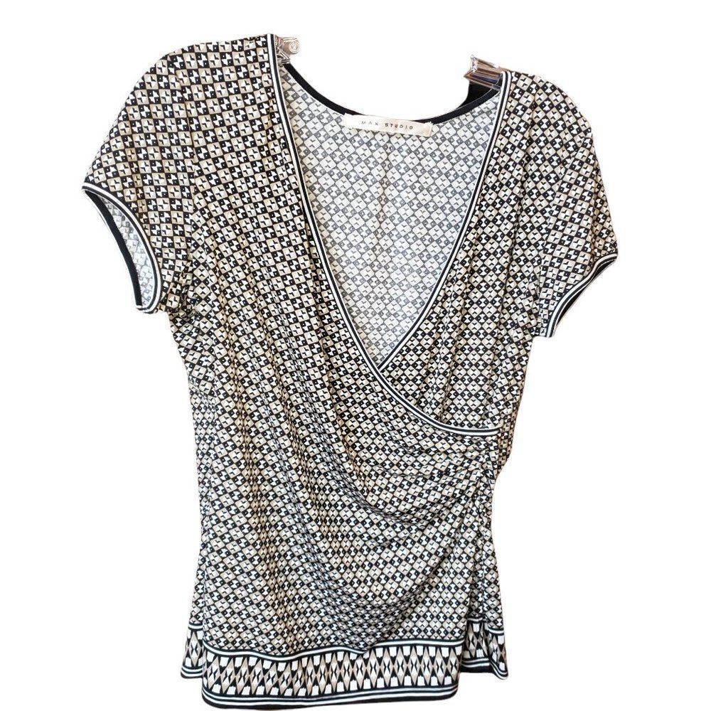 Max Studio L Wrap Blouse - Picture 3 of 6